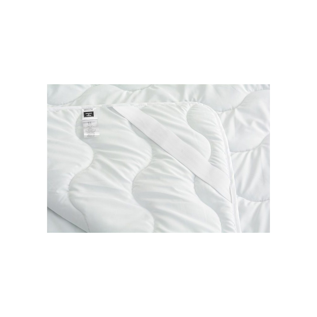 Наматрацник MirSon Eco Light №1712 EcoSilk Air-Soft звичайний на резинці по кутах White 180x200 см (2200002888349)