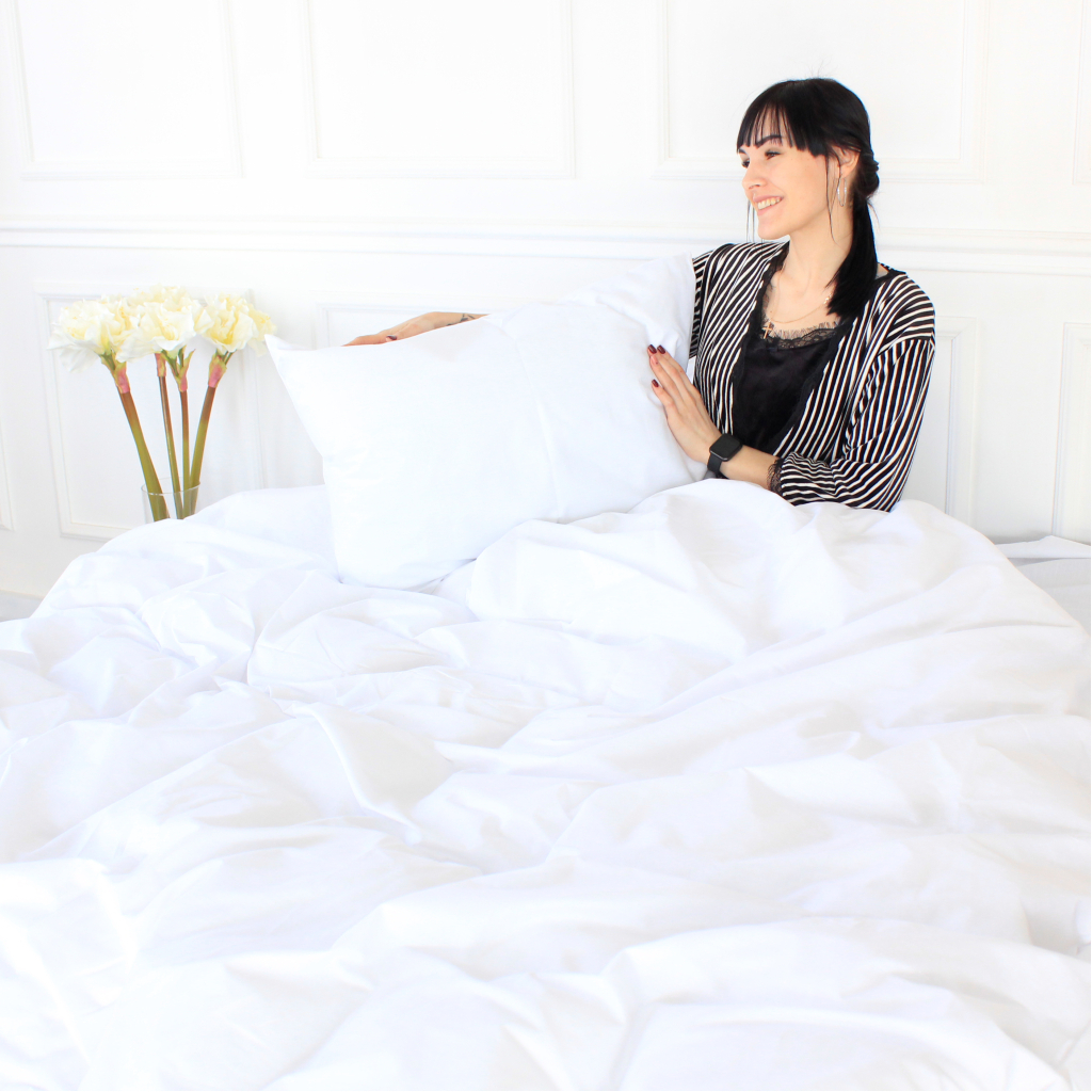 Постільна білизна MirSon Ranforce Elite 11-2107 White 175х210 (2200004674063)