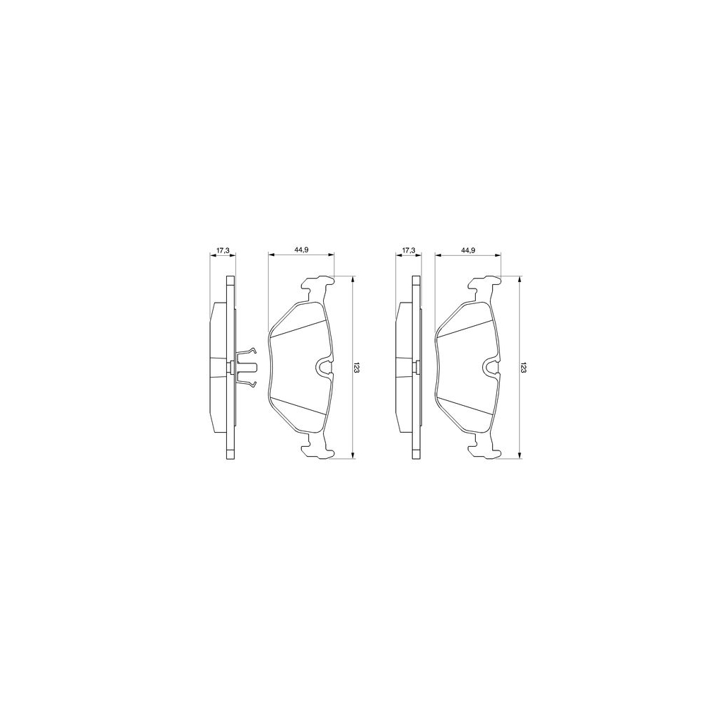 Гальмівні колодки Bosch 0 986 469 960 Гальмівні колодки Bosch 0 986 469 960