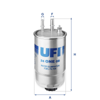 Fuel filter UFI 24.ONE.0B