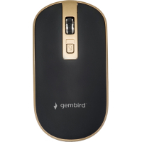 Мишка Gembird MUSW-4B-06-BG Wireless Black-Gold (MUSW-4B-06-BG)