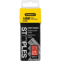 Staples for Stanley CABLE construction stapler, type 7, L14mm, semicircular, for cable fastening, 1000pcs (1-CT109T)
