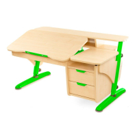 Desk Pondi Ergonomic transformer with cabinet Maple-green (KL211ZL)