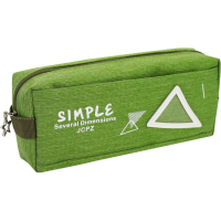 Cool For School pencil case 2 compartments Green (J-2622-green)