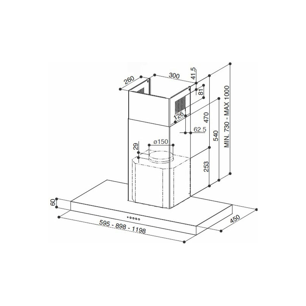 Витяжка кухонна Faber Stilo Smart X A90 (325.0615.635) Витяжка кухонна Faber Stilo Smart X A90 (325.0615.635)