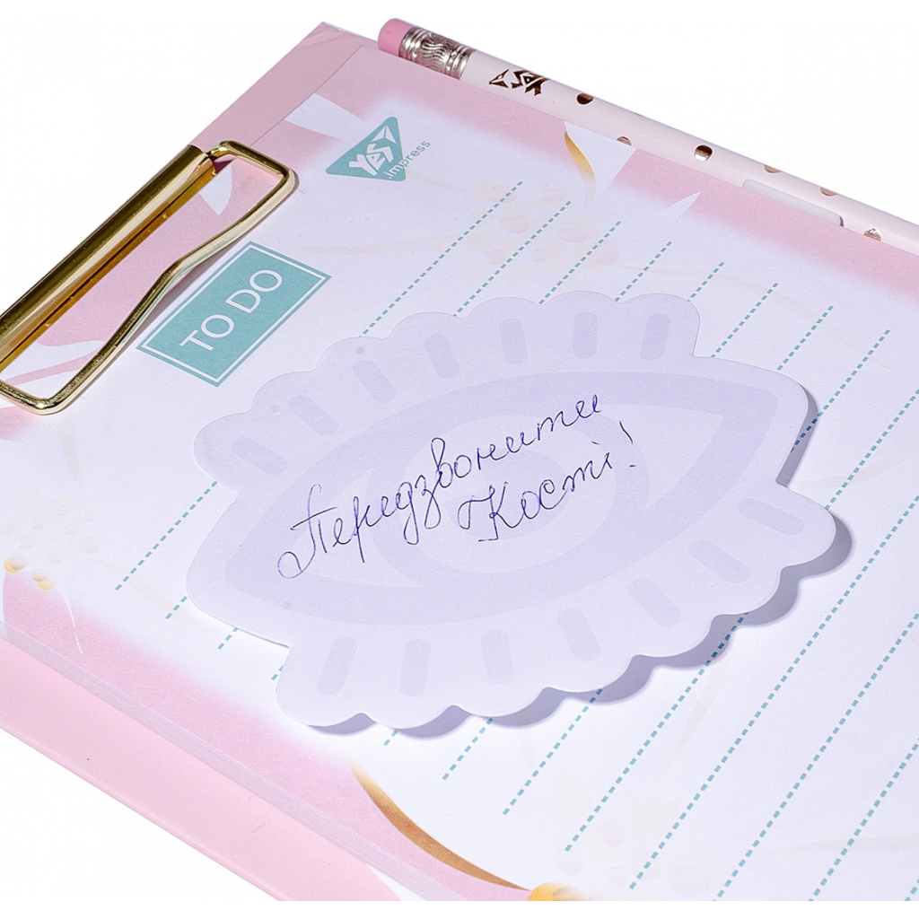 Папір для нотаток Yes з липким шаром фігурний Donna 40 аркушів (170262)