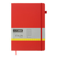 Notebook Buromax Etalon 210x295 mm 96 sheets in a cell artificial leather cover Red (BM.294160-05)