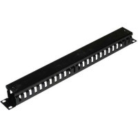 Кабельний організатор 19" 1U з кришкою, корпус метал Voltronic (05055)