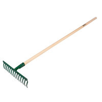 Verto rake 14 tines, width 36cm, 140cm, 1.4kg (15G057)