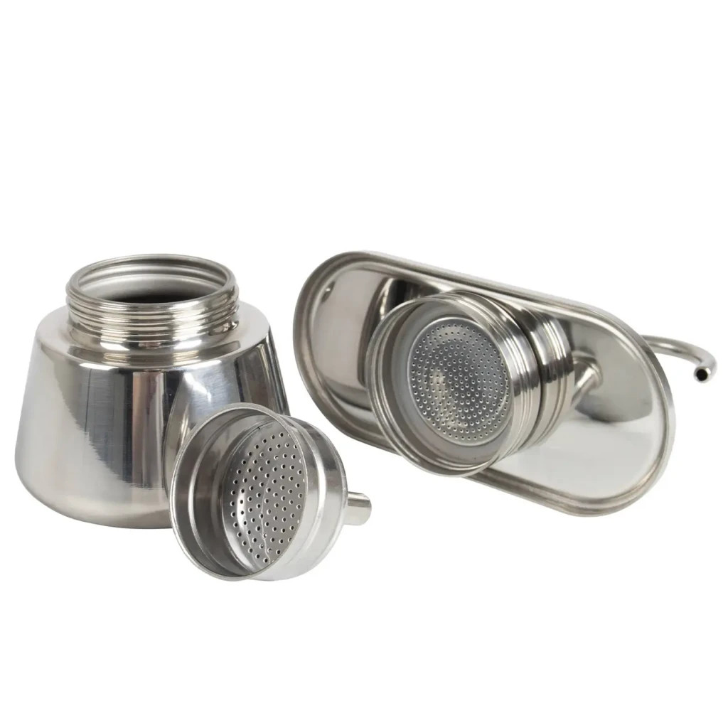 Кавоварка кемпінгова Bo-Camp Stainless Steel 2-cups Silver (2200545)