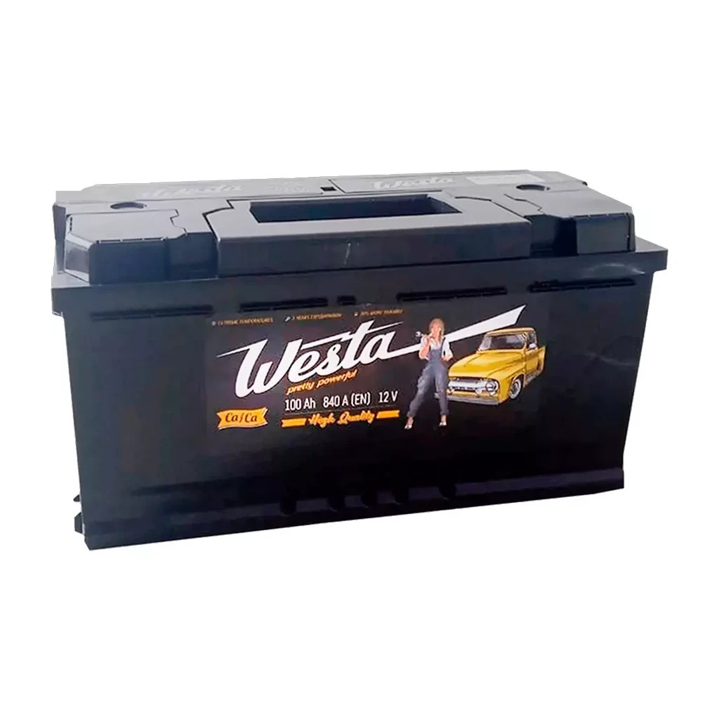 Акумулятор автомобільний Westa 6CT-100 А Pretty Powerful