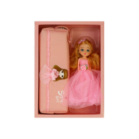 Cool For School pencil case Set with a doll Pink (CF6861-pink)