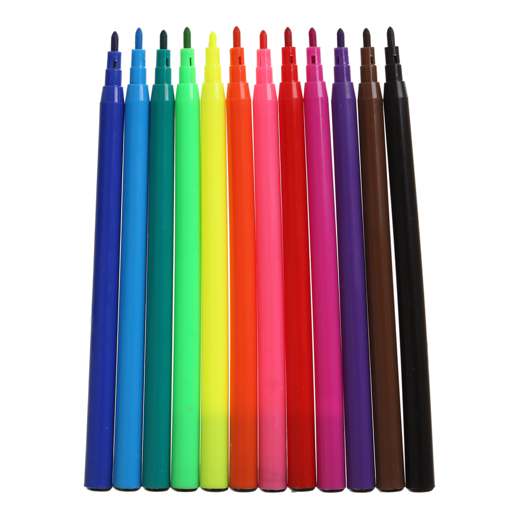 Фломастери ZiBi SMART Line Машинка 12 кольорів (ZB.2811)