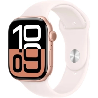 Смарт-годинник Apple Watch Series 10 GPS 46mm Rose Gold Aluminium Case with Light Blush Sport Band - M/L (MWWU3QH/A)