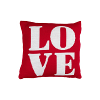 Pillowcase Provence decorative knitted LOVE 45x45 (033151)