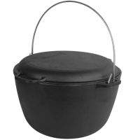Tourist boiler Brizoll cast iron with a lid-pan 10 l (KT10-2)