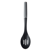 Ложка кухарська KitchenAid Coreline для сервіровки з прорізами, 33,8 см, сіра (KAS004OHCGG)
