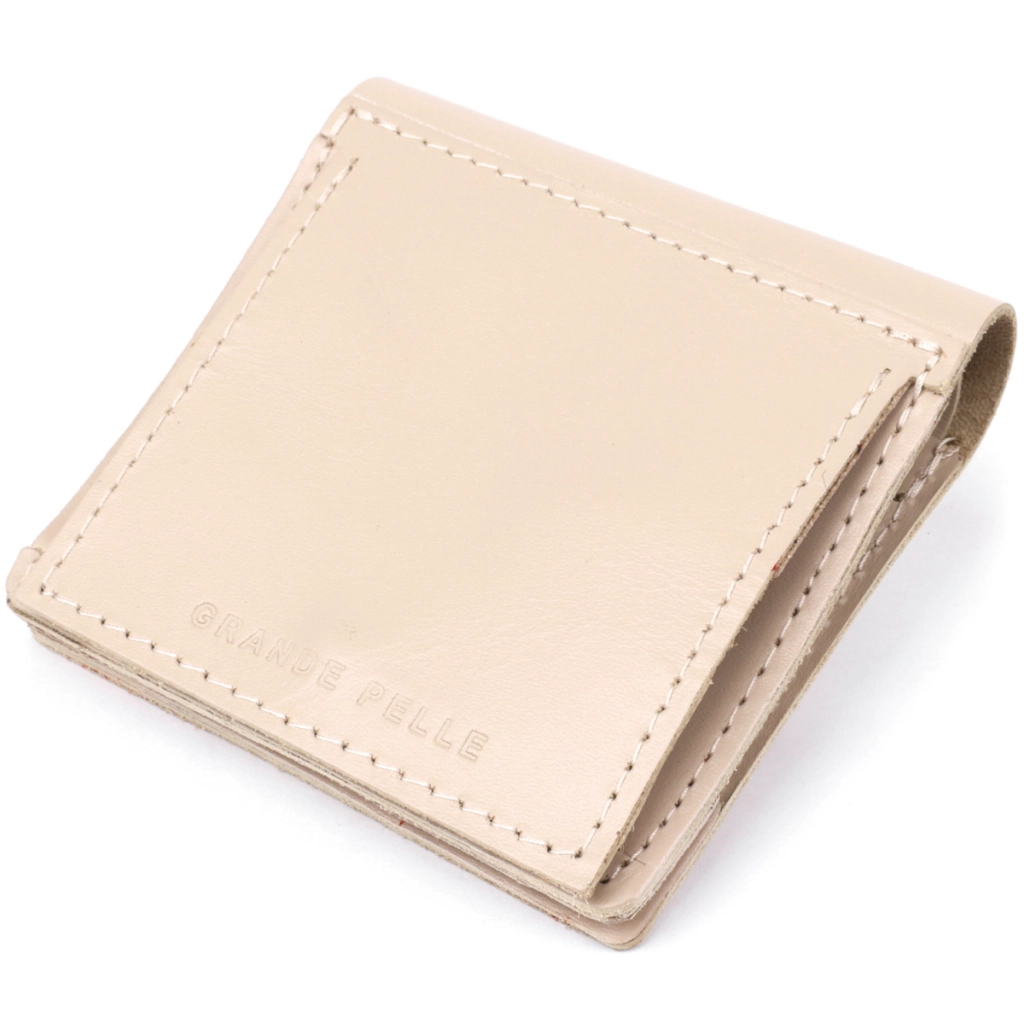 Портмоне Grande Pelle З монетницею Бежеве (11369)