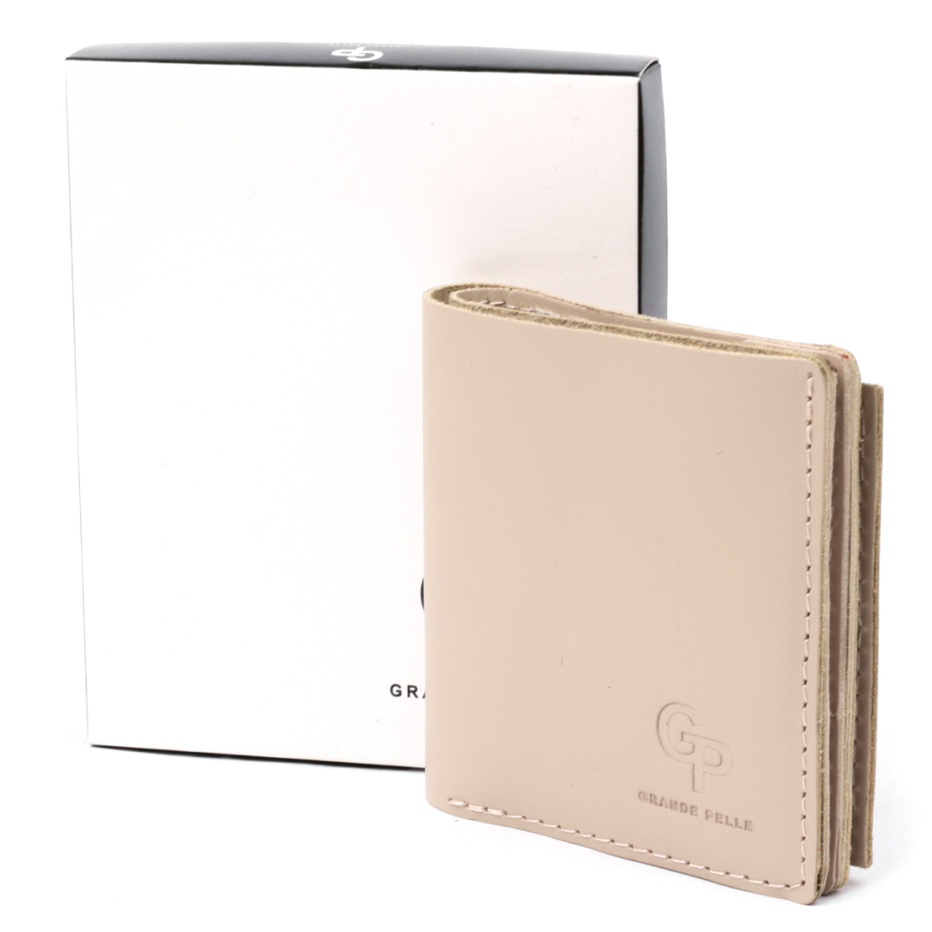 Портмоне Grande Pelle З монетницею Бежеве (11369)