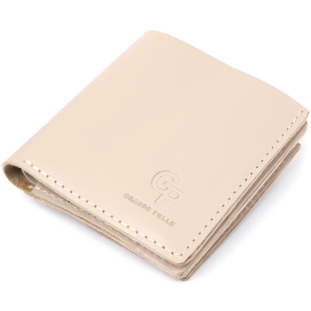 Портмоне Grande Pelle З монетницею Бежеве (11369)
