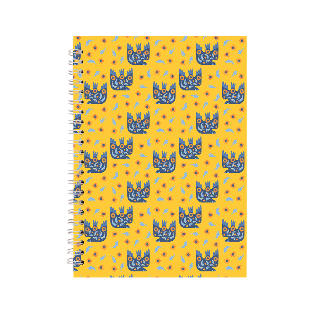 Блокнот Axent на спіралі А5 96 аркушів, клітинка, тверда обкладинка №24 (8032-24-A)