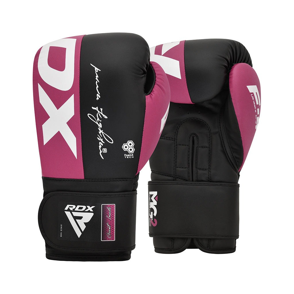 Боксерські рукавички RDX REX F4 Pink/Black 8 унцій (BGR-F4P-8OZ)