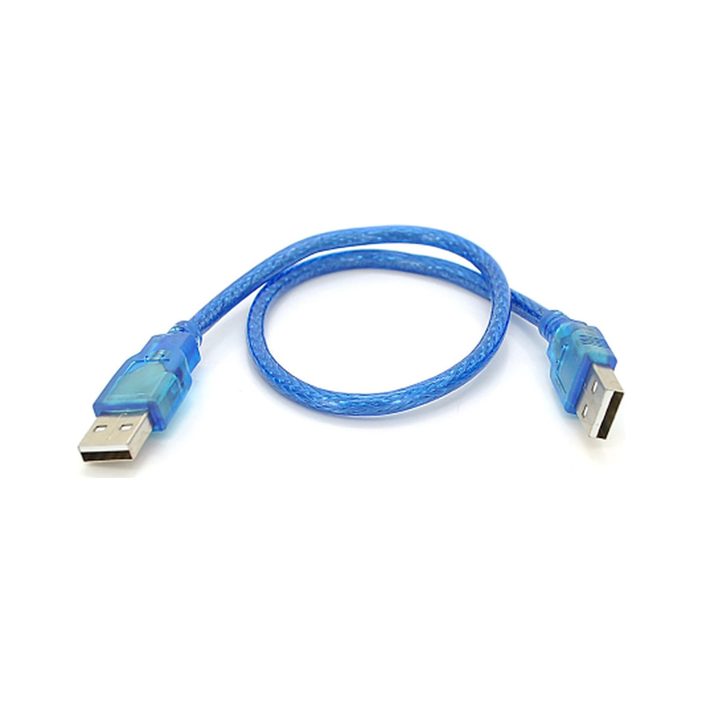 Дата кабель USB 2.0 AM/AM 0.3m blue Ritar (YT-AM/AM-0.3TBL)