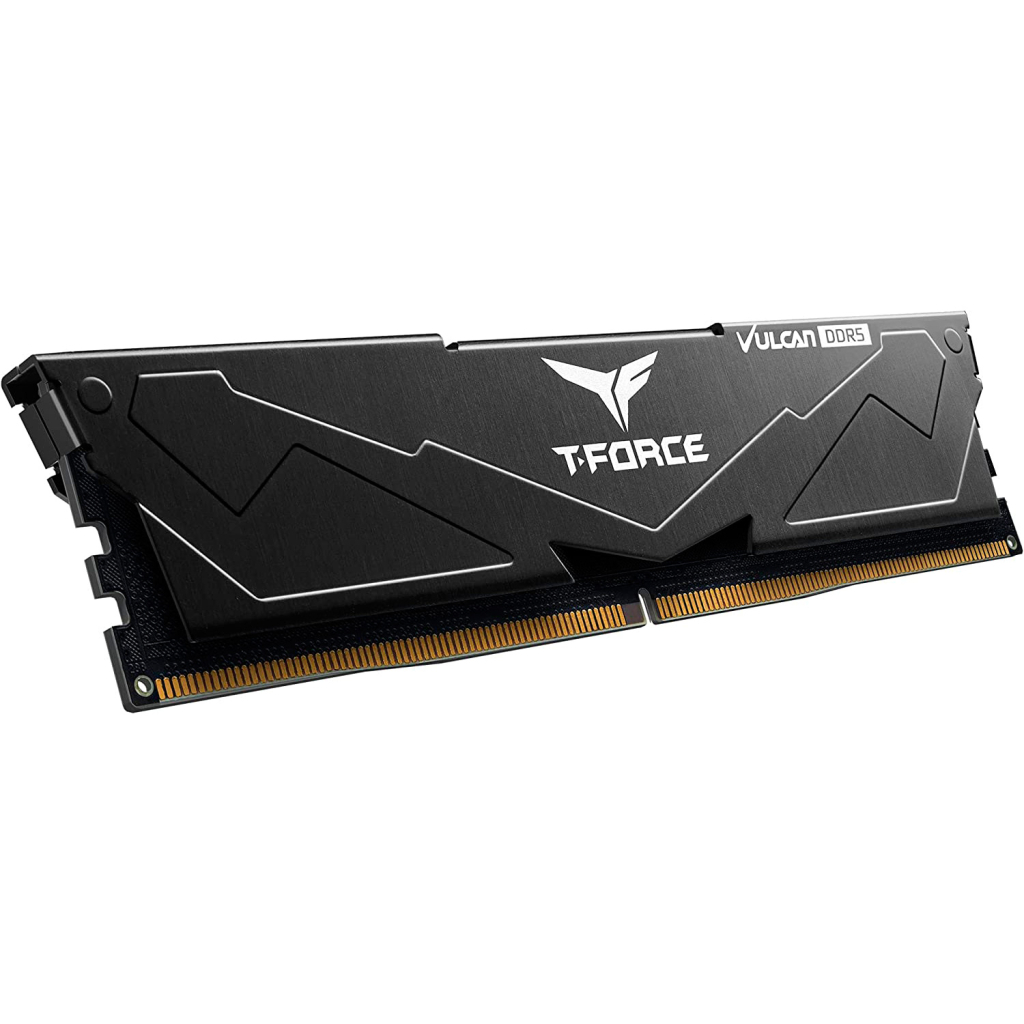 Модуль пам'яті для комп'ютера DDR5 32GB (2x16GB) 6000 MHz T-Force Vulcan Black Team (FLBD532G6000HC38JDC01)