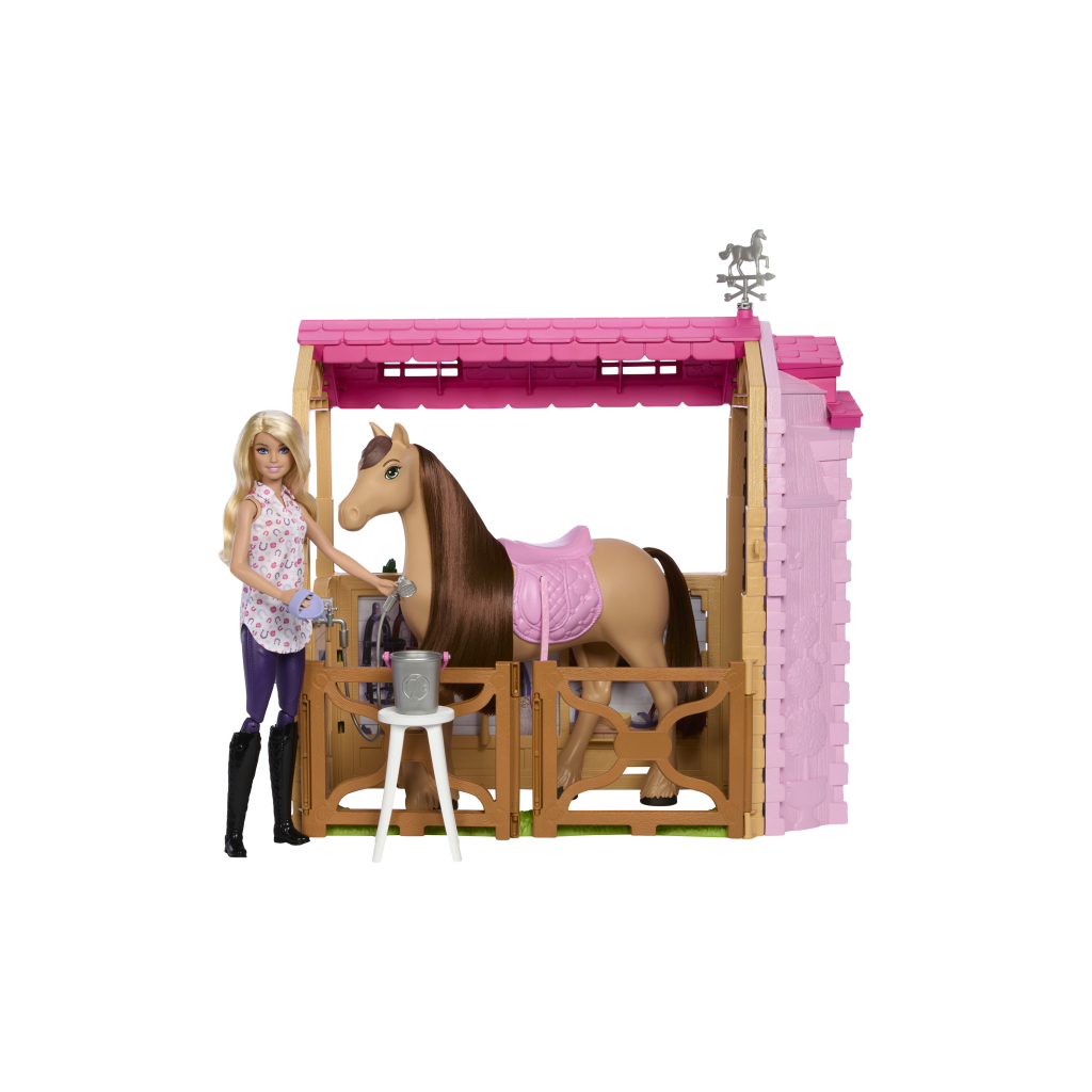 Лялька Barbie Чудова стайня для конячки (HXJ44) Лялька Barbie Чудова стайня для конячки (HXJ44)