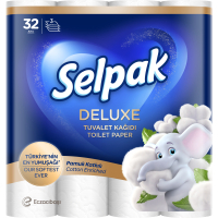 Toilet paper Selpak Deluxe 3 layers 32 rolls (8690530044753)