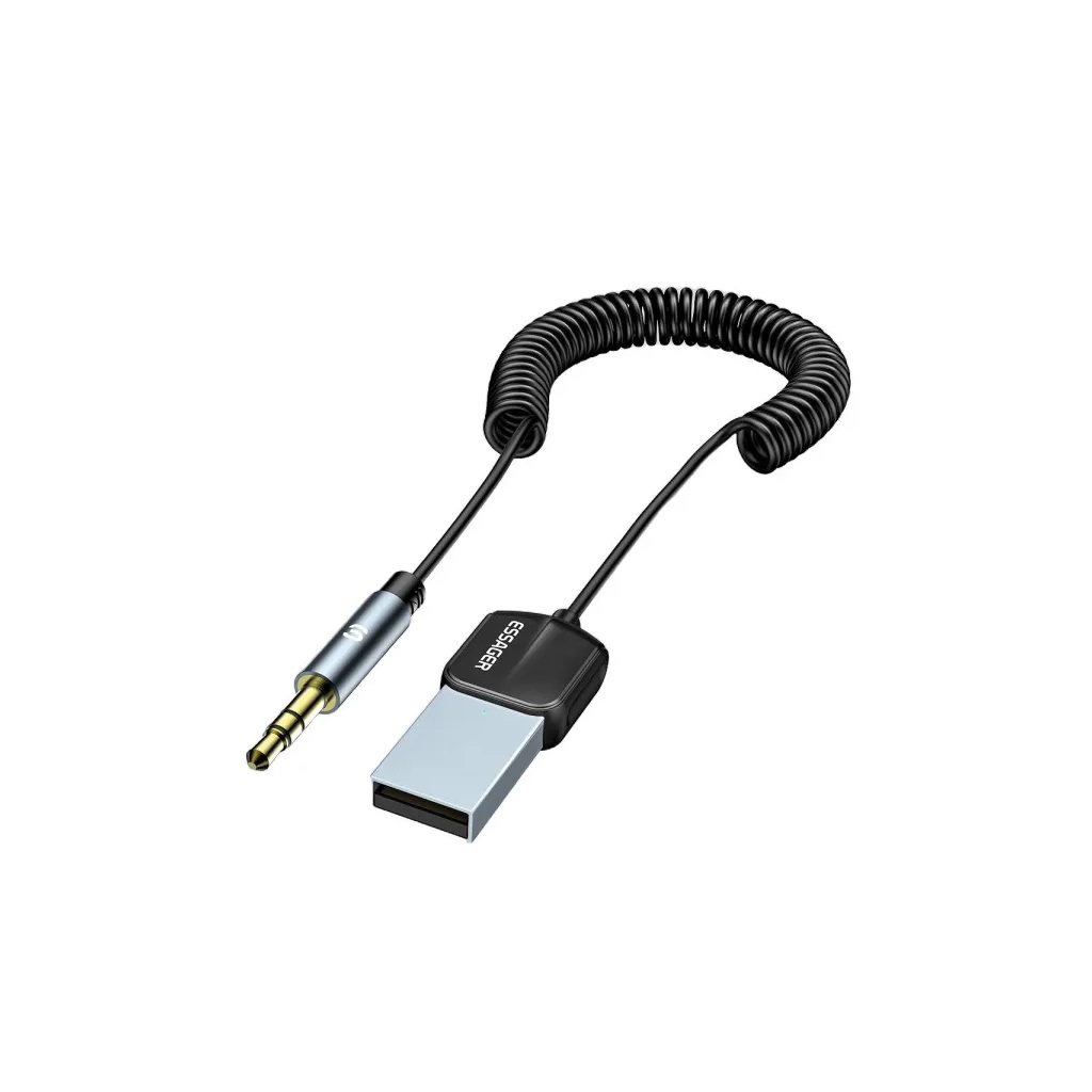 FM модулятор Essager Lingfeng Bluetooth 5.0 Aux Adapter Car Wireless Receiver USB (EBT-LF01-P) FM модулятор Essager Lingfeng Bluetooth 5.0 Aux Adapter Car Wireless Receiver USB (EBT-LF01-P)