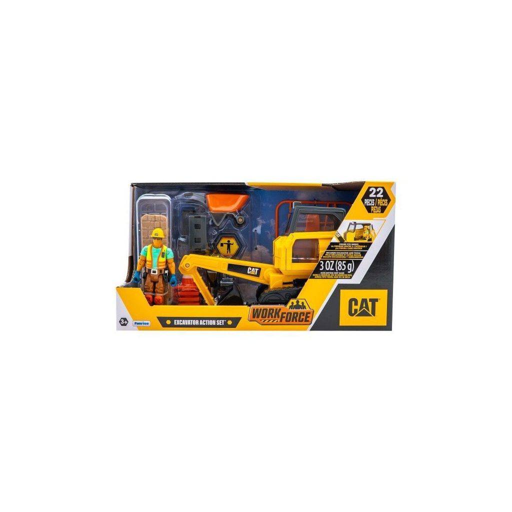 Спецтехніка Funrise міні-набір "Будівельний майданчик" Екскаватор з фігуркою та аксесуарами (83456) Спецтехніка Funrise міні-набір "Будівельний майданчик" Екскаватор з фігуркою та аксесуарами (83456)