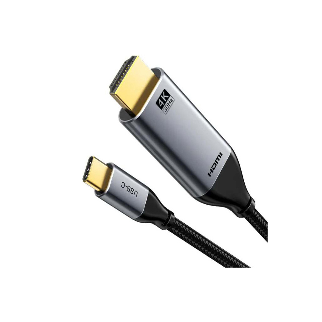 Кабель мультимедійний USB-C to HDMI M 3.0m V1.4 4K30Hz Cabletime (CA915378)