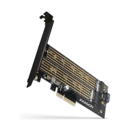 Контролер AXAGON PCIe to NVMe+SATA M.2 (PCEM2-D)