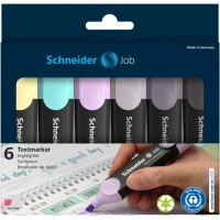Набір маркерів Schneider JOB текстових 150, 6 пастельні кольори в картонній упаковці (S115099)