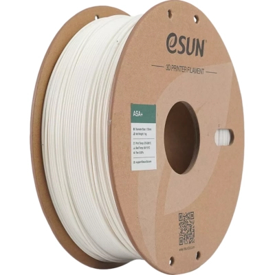 Пластик для 3D-принтера eSUN ASA+ 1,75mm 1kg WHITE, WARM (ASA+P175WW1)