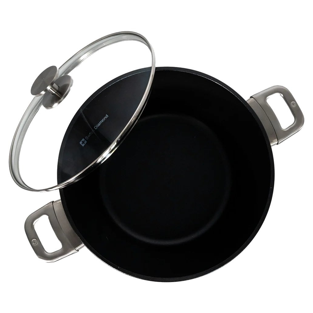 Каструля Swiss Diamond CXD Induction з кришкою 24 см 5,2 л (CXD6124ic)