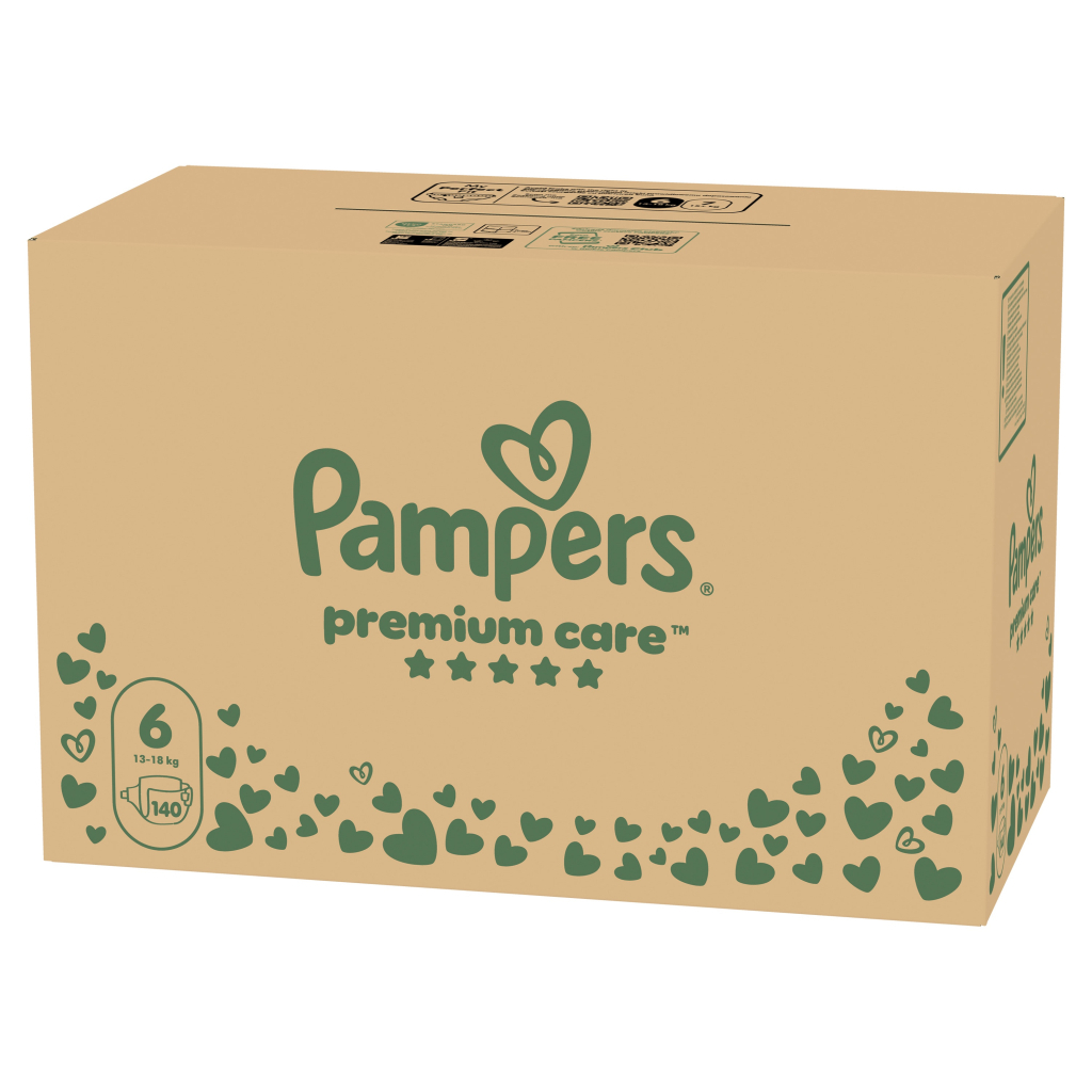 Підгузки Pampers Premium Care Розмір 6 (13-18 кг) 140 шт (8006530223683) Підгузки Pampers Premium Care Розмір 6 (13-18 кг) 140 шт (8006530223683)