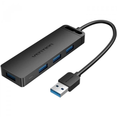 Концентратор Vention USB 3.0 to 4xUSB 3.0 0,15m black (CHLBB-SCB2)