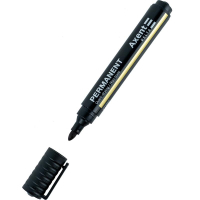Axent Permanent marker D2604 Standard, 2 mm round black (D2604-01)
