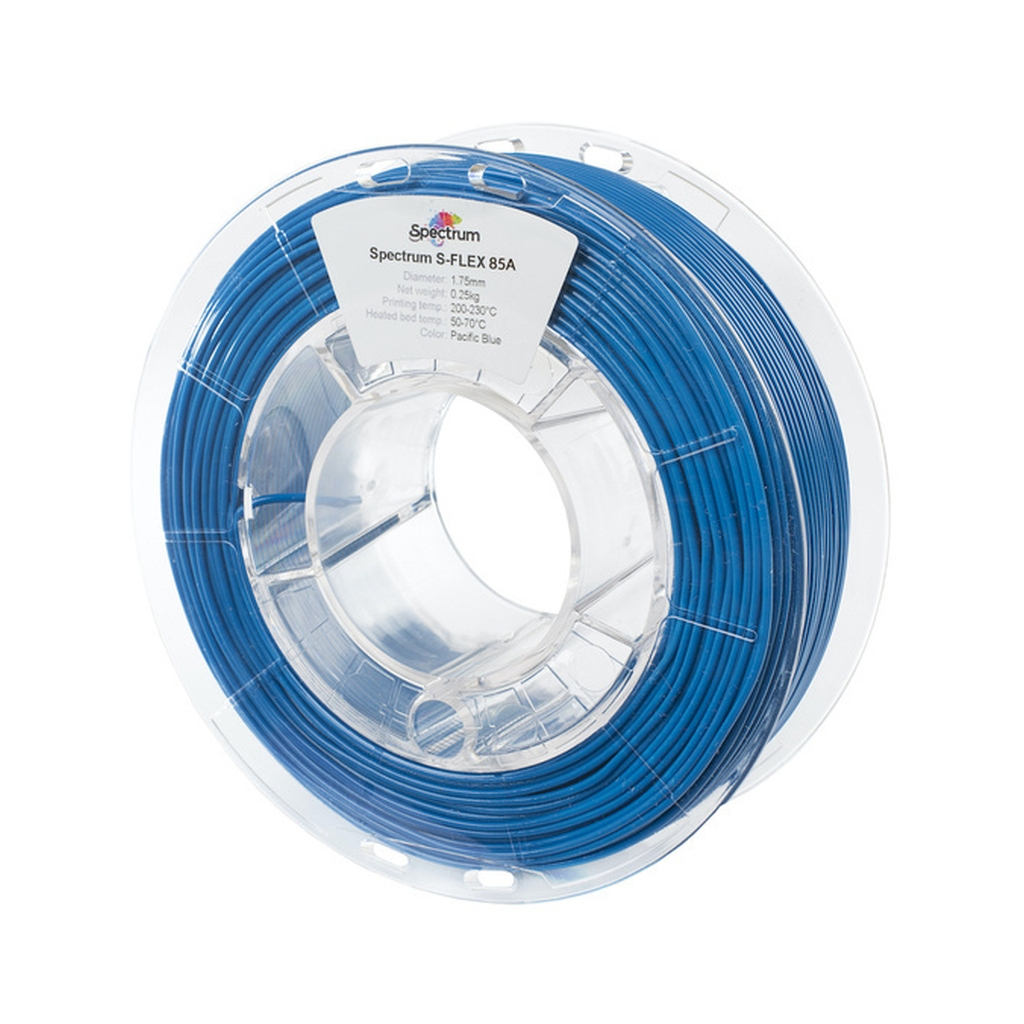 Пластик для 3D-принтера Spectrum S-Flex 85A 1.75mm 0.25kg Blue, Pacific RAL 5015 (80570)