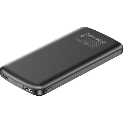 Батарея універсальна Choetech 10000mAh, 12W, USB-A, USB-C, Black (B850-ACBK)