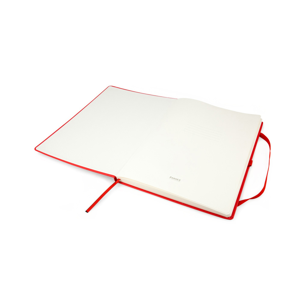 Блокнот Axent Partner Grand, 210х295, 100 арк, кліт, червоний (8203-06-A)