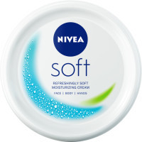 Крем для обличчя Nivea Soft Освіжаючий зволожувальний Для обличчя, рук та тіла 200 мл (4005900008411/5025970022574/4006000009568)