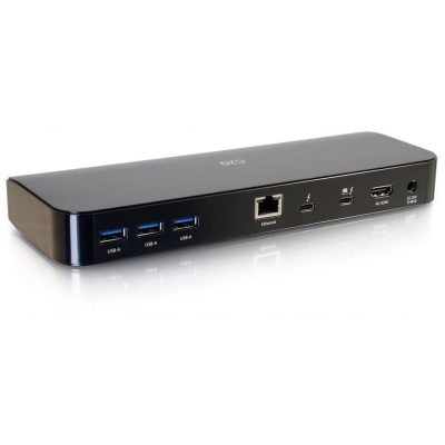 Port replicator C2G USB-C Thunderbolt 3 HDMI, Ethernet, USB, SD, mini jack, Powe (C2G80933)