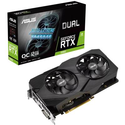 Відеокарта ASUS GeForce RTX2060 12 Gb DUAL OC EVO (DUAL-RTX2060-O12G-EVO)