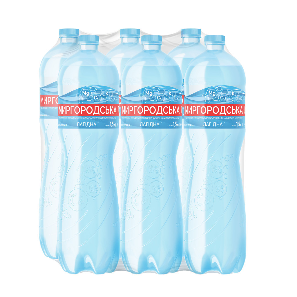 Мінеральна вода Миргородська Лагідна 1.5 сл/газ пет (4820000430975)