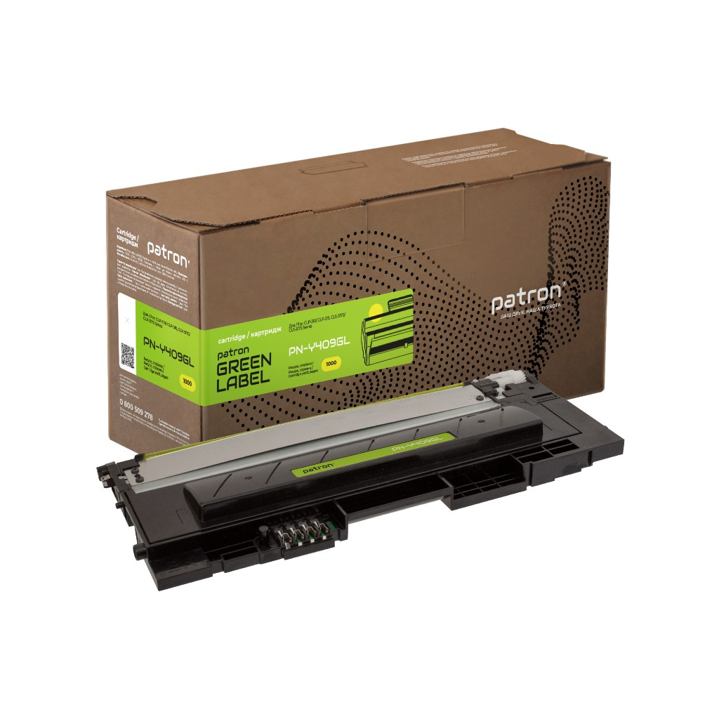 Тонер-картридж Patron Samsung CLT-409S Green Label, yellow (PN-Y409GL) Тонер-картридж Patron Samsung CLT-409S Green Label, yellow (PN-Y409GL)