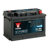 Car battery Yuasa 12V 75Ah EFB Start Stop Battery (YBX7096)