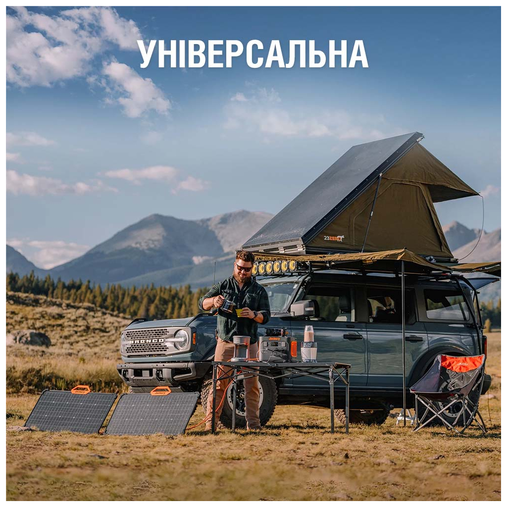 Портативна сонячна панель Jackery SOLARSAGA 80W (SolarSaga-80)
